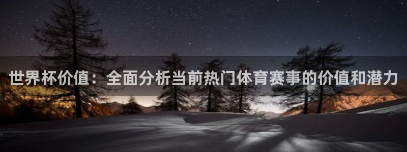 2026世界杯直播:世界杯价值:全面分析当前热门体育赛事的价值和潜力